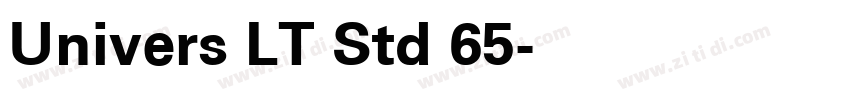Univers LT Std 65字体转换